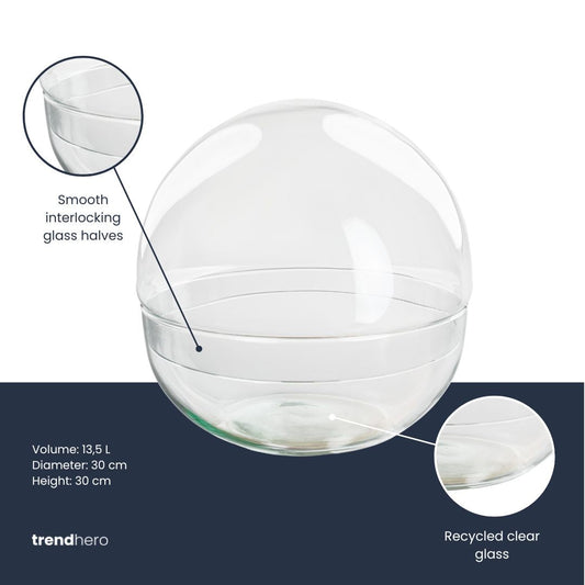 Comnox - Dome XL - Creëer uw eigen mini-ecosysteem - 28 cm Glas