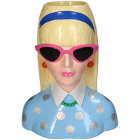 Vase Fashion Lady ‘Lyana’ 23x16x29cm - Waterproof - Decorative Vase/Pot