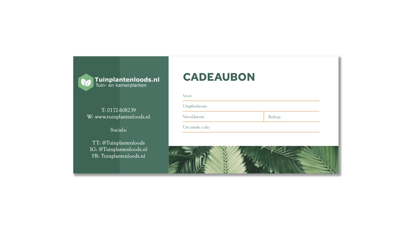 Cadeaubon Tuinplantenloods