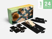 Comnox - Waytoplay Highway Car edition - Creatieve wegset met houten auto