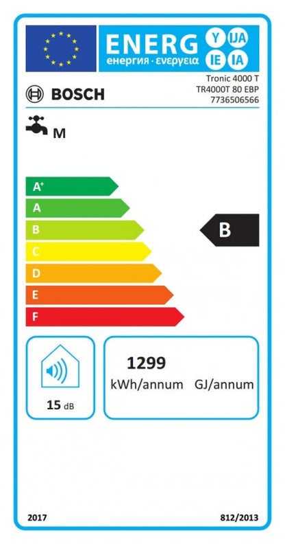 50 Liter Bosch Elektrische Boiler Energieklasse B