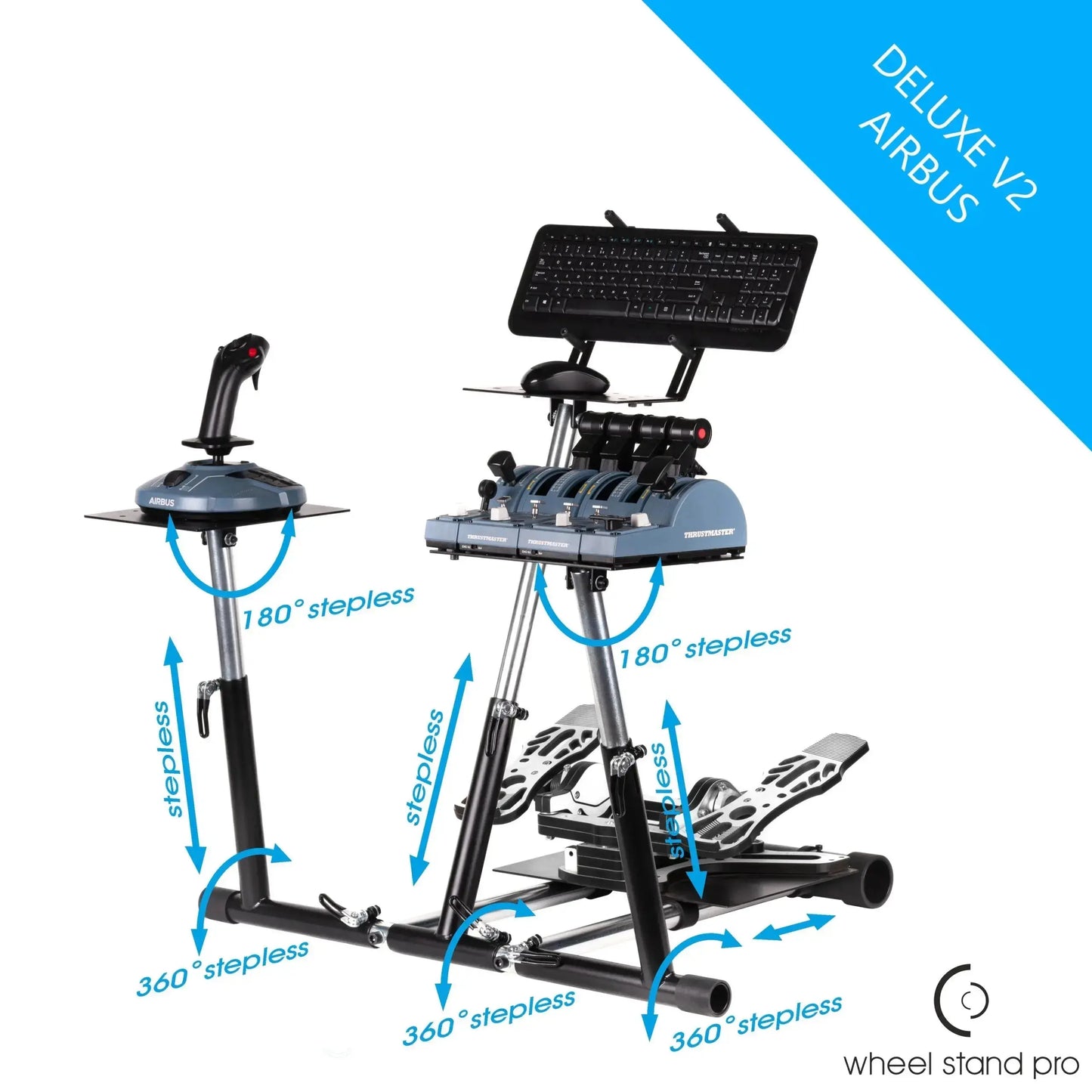 Wheel Stand Pro Deluxe V2 - Multifunctionele Flight & Racing Stand - Volledig Metaal