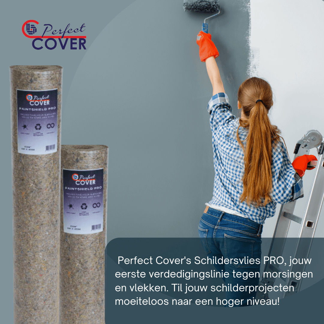 Perfect Cover Schildersvlies PRO – grijs – 250 g/m²