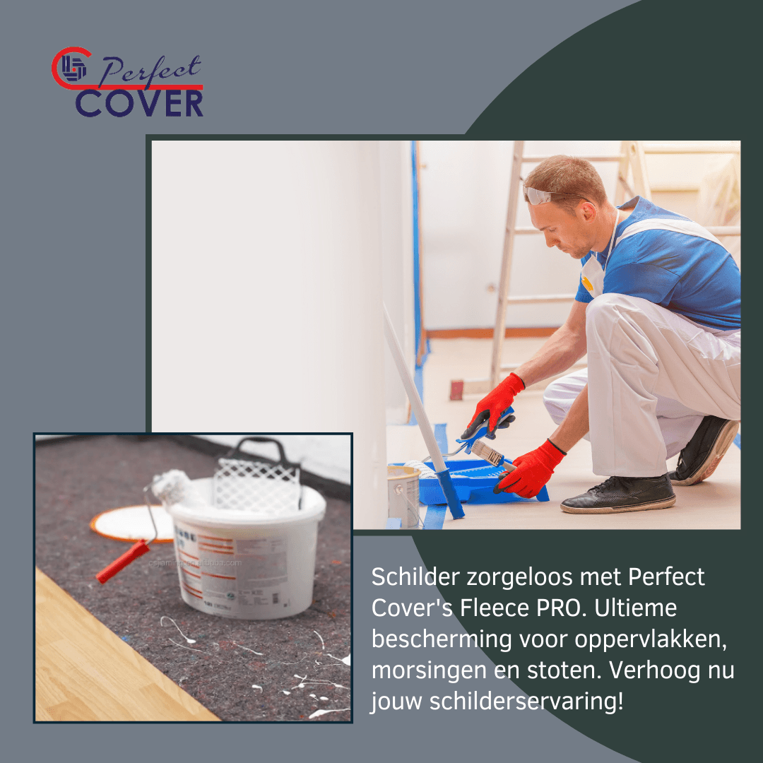Perfect Cover Schildersvlies PRO – grijs – 250 g/m²