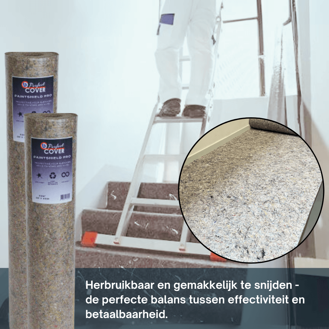 Perfect Cover Schildersvlies PRO – grijs – 250 g/m²