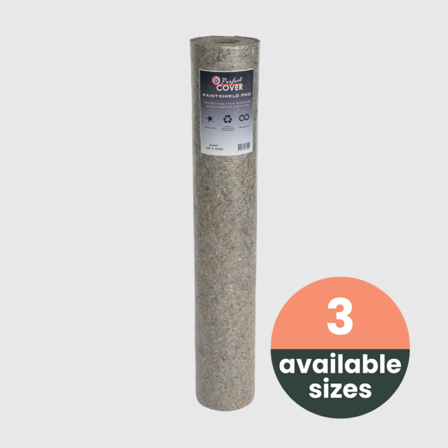 Perfect Cover Schildersvlies PRO – grijs – 250 g/m²