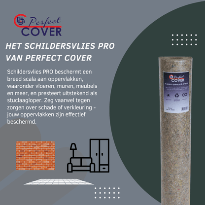 Perfect Cover Schildersvlies PRO – grijs – 250 g/m²