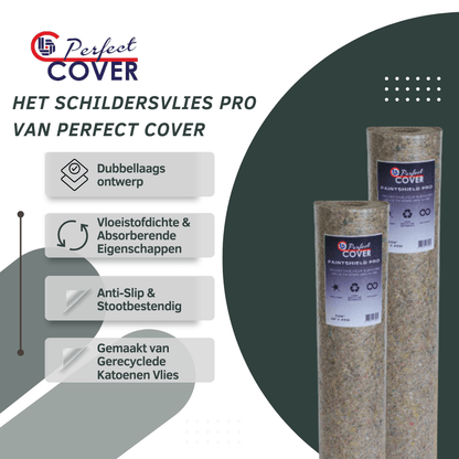 Perfect Cover Schildersvlies PRO – grijs – 250 g/m²