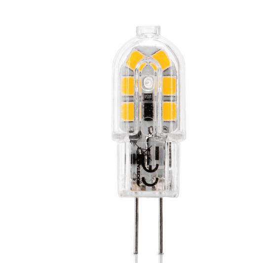 Comnox - G4 steeklampje warmwit - Heldere verlichting voor elke ruimte - Energiezuinig 1,3W - Warm wit 3000K - LED spotje 12V DC