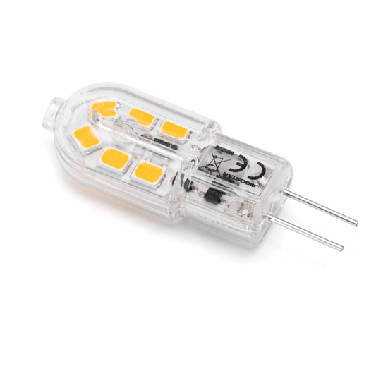 Comnox - G4 steeklampje warmwit - Heldere verlichting voor elke ruimte - Energiezuinig 1,3W - Warm wit 3000K - LED spotje 12V DC