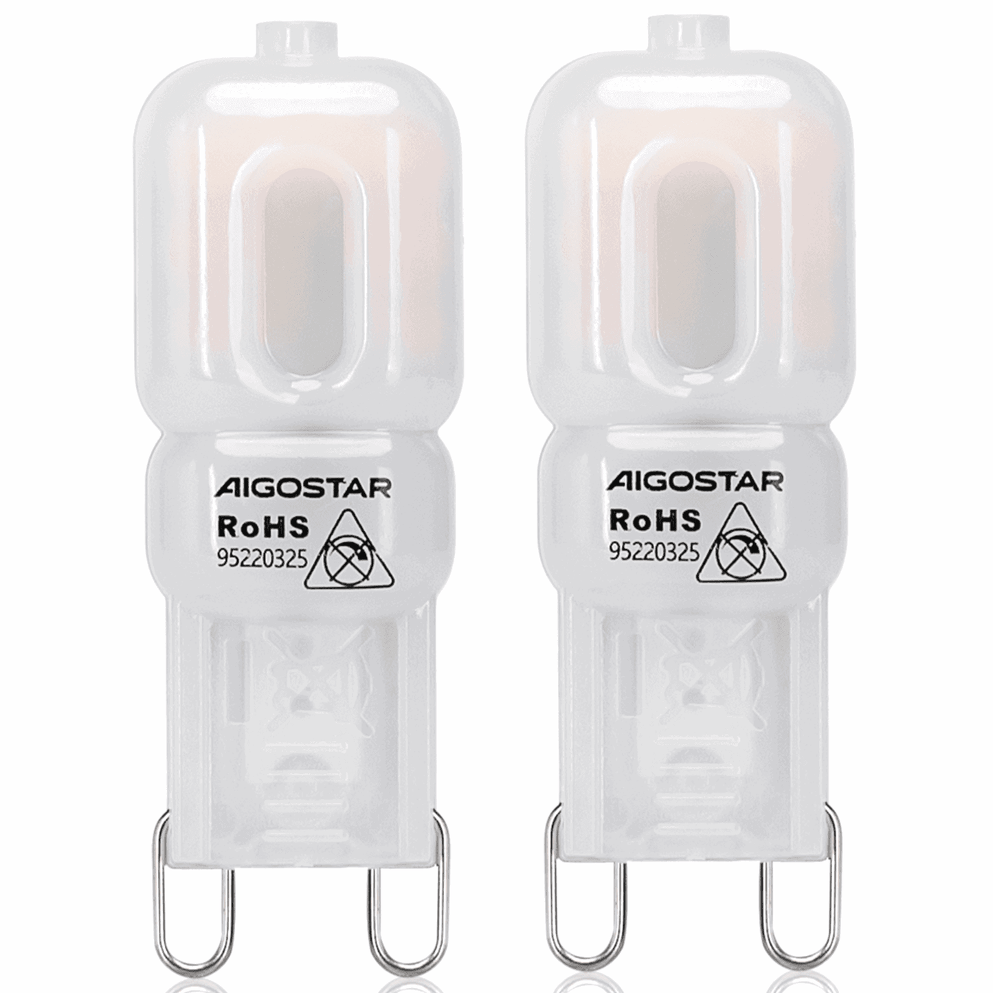 G9 steeklampje 2 stuks - LED 2W~170Lm=18W traditionele verlichting - warmwit 3000K - 230 Volt