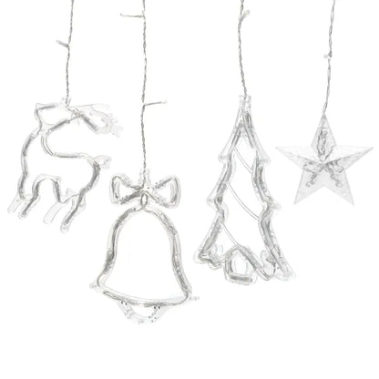 Lichtstring ijspegel meerkleurig 6 x 0.6 meter (3+3x0.6m ) - 12 LED slingers | sproeidicht IP44 - koppelbaar (max 5) | 230VAC - 24V | met afstandsbediening