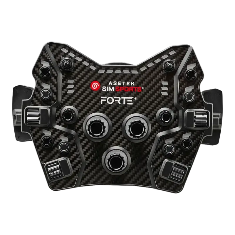 Asetek SimSports Forte GT Button Box - Maximale Controle - Carbon Fiber