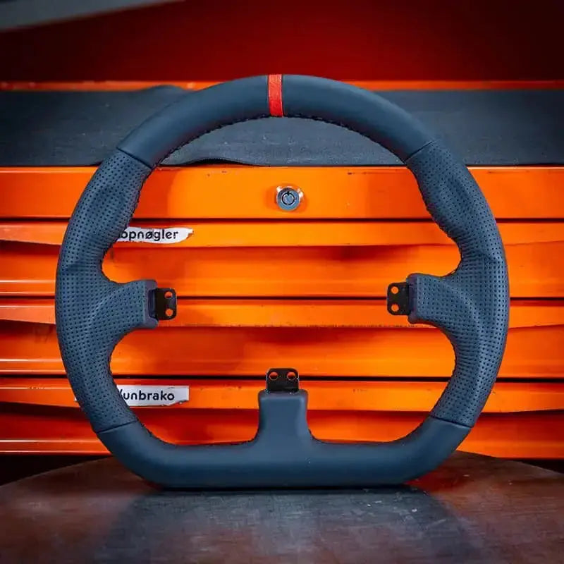 Asetek SimSports GT Closed D Black Leather Rim