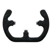 Asetek SimSports Open D Black Suede Rim