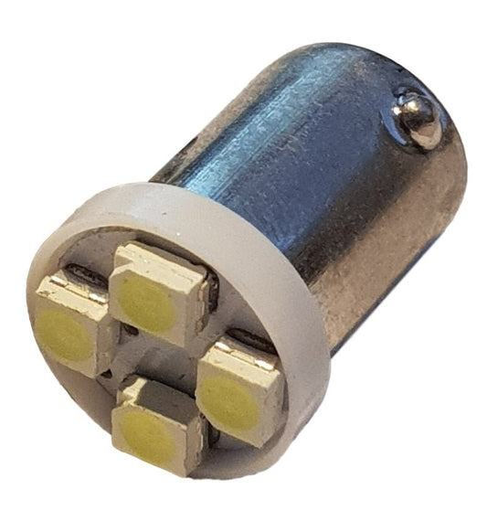 Auto LEDlamp 2 stuks | LED BA9S kentekenverlichting | 4-SMD daglichtwit 6500K | 12V