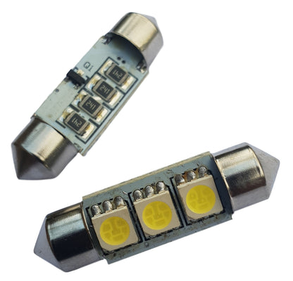 C5W 39mm autolamp 2 stuks | LED festoon | 3-SMD daglichtwit 6000K | CAN-BUS | 12 Volt DC