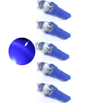 Auto LEDlamp | 5x autoverlichting LED T5 | kleur blauw | 12V DC
