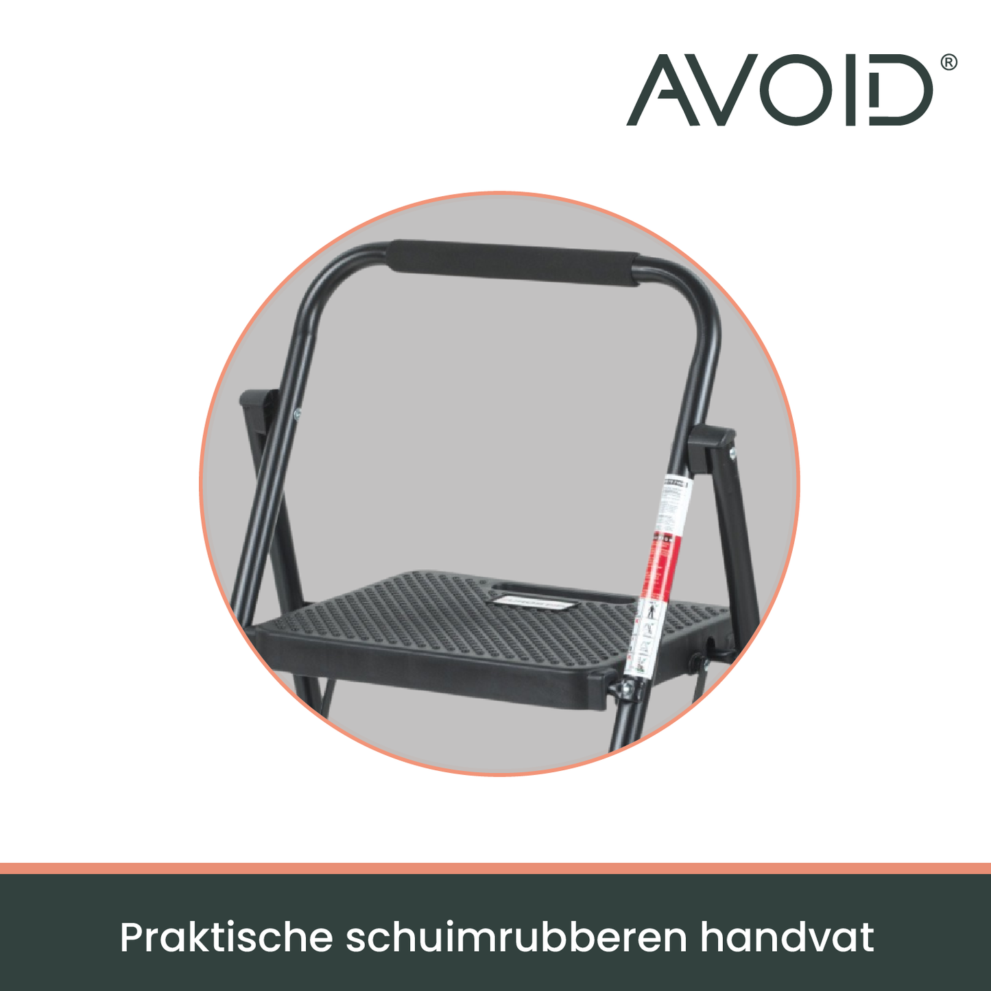 AVOID inklapbare huishoudtrap – zwart