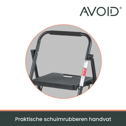 AVOID inklapbare huishoudtrap – zwart