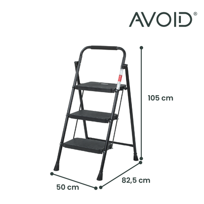 AVOID inklapbare huishoudtrap – zwart