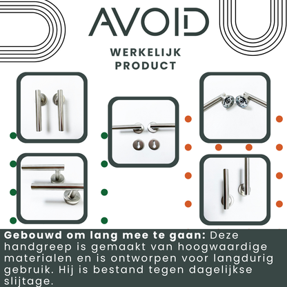Zilverkleurige deurkrukken met glad, gepolijst metaal en ronde bevestigingsplaten, geschikt voor moderne interieurs. Perfect voor minimalistische deuren of badkamers met een strakke, functionele esthetiek.