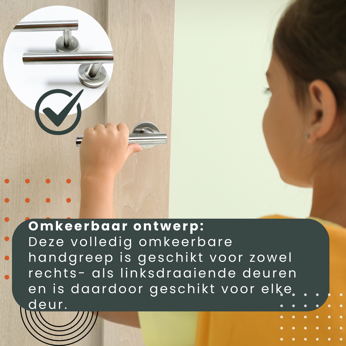 Zilverkleurige deurkrukken met glad, gepolijst metaal en ronde bevestigingsplaten, geschikt voor moderne interieurs. Perfect voor minimalistische deuren of badkamers.