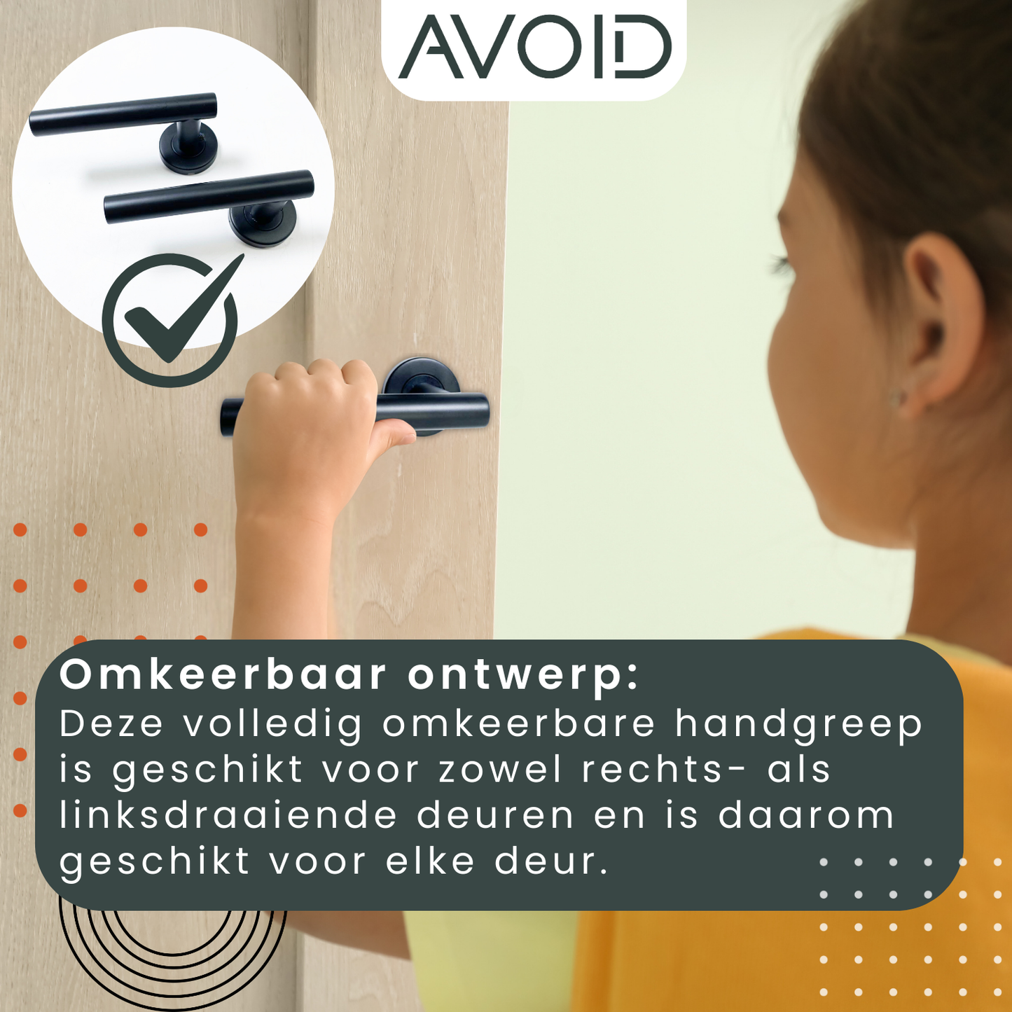 Zwarte, matte deurhandvatten met cilindrische vorm en ronde bevestigingsplaten, geschikt voor moderne interieurstijlen. Ideaal voor minimalistische deuren of als accessoire in een badkamer.