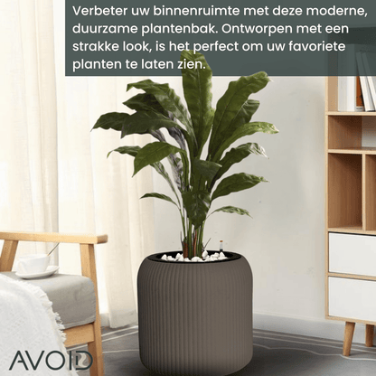 AVOID Slimme Bloempot Tuscany - Watergeefsysteem met Voedingsindicator - Maat M