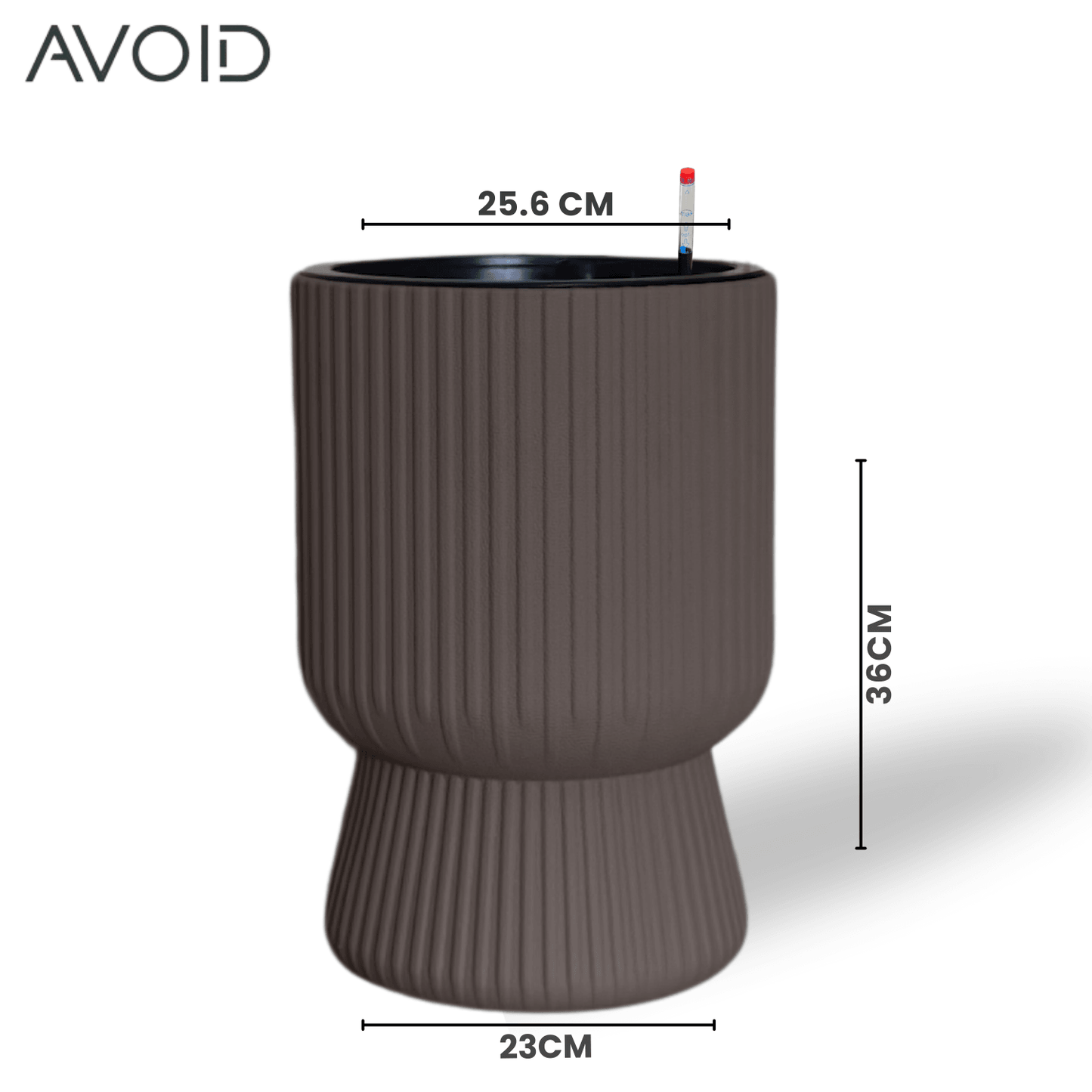 AVOID Tuscany bloempot met watergeefsysteem – khaki