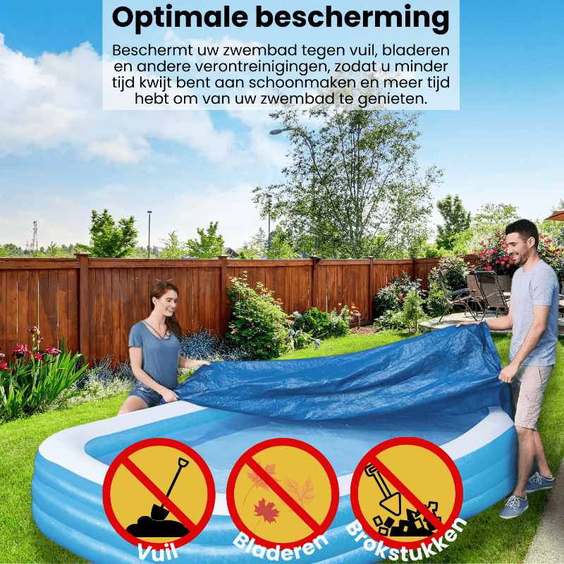 Blauwe opblaasbare slaapmatras met gladde, waterafstotende oppervlakte, geschikt voor kampeer- en reisgebruik. Zichtbaar opblaasbaar ontwerp met twee beschikbare matrassengroottes.