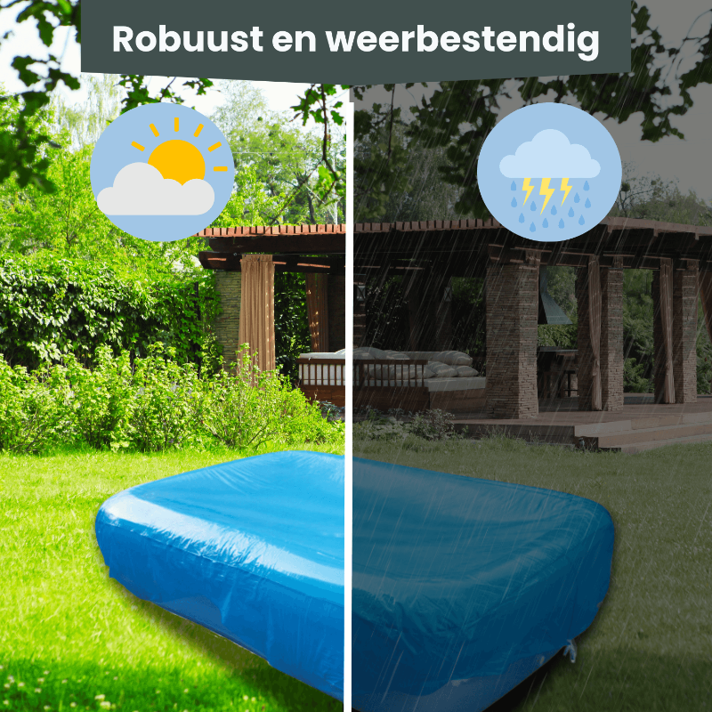 Blauwe opblaasbare slaapmatras met gladde, waterafstotende oppervlakte, geschikt voor kampeer- en reisgebruik. Zichtbaar opblaasbaar ontwerp met twee beschikbare matrassengroottes.