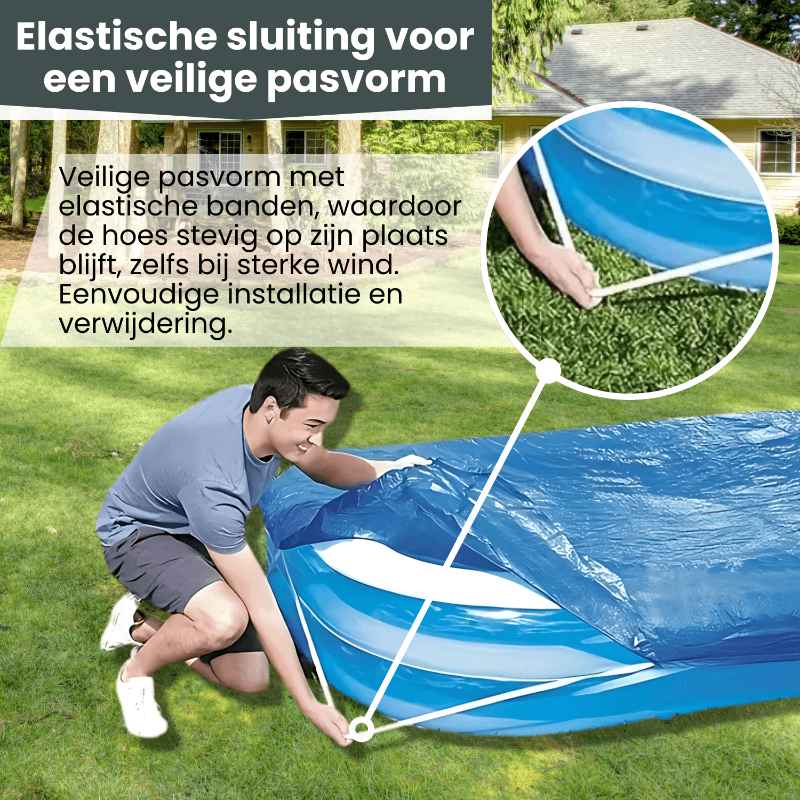 Blauwe opblaasbare slaapmatras met gladde, waterafstotende oppervlakte, geschikt voor kampeer- en reisgebruik. Zichtbaar opblaasbaar ontwerp met twee beschikbare matrassengroottes.