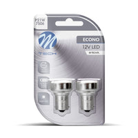 Comnox - M-Tech BA15S LED autolamp set - Heldere witte verlichting - 12V DC