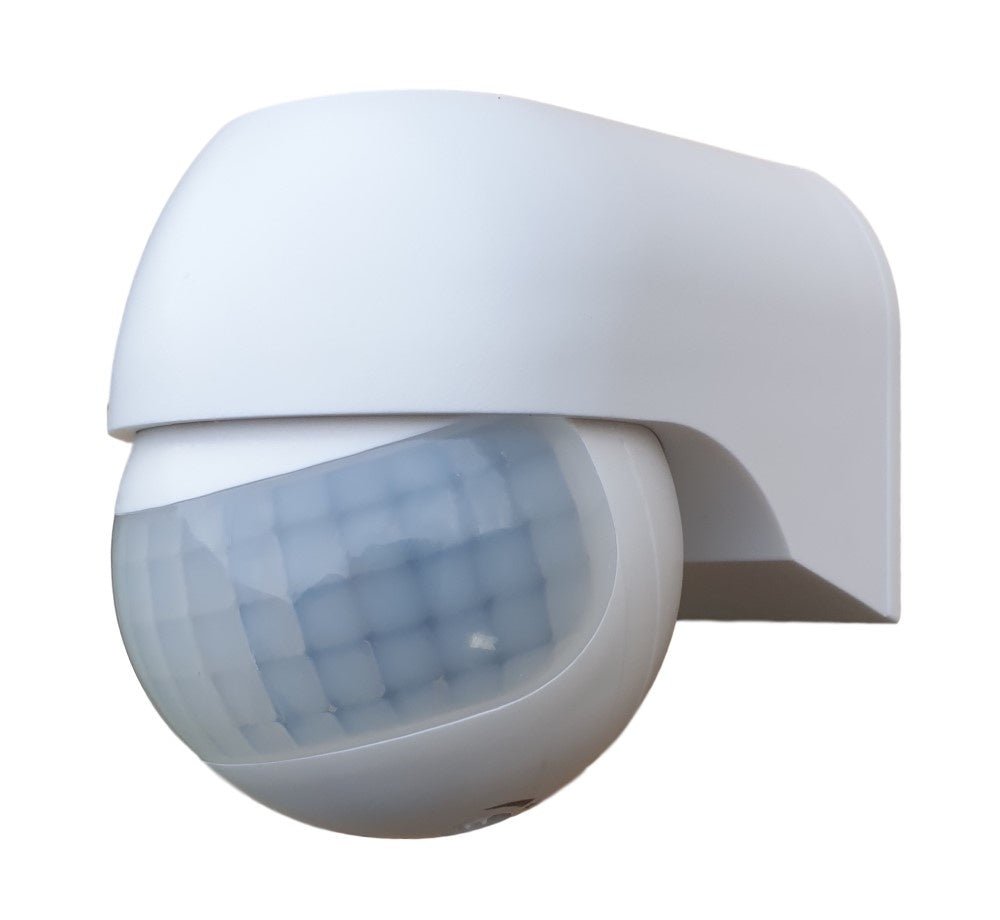 Comnox - Bewegingssensor 400W infrarood - Kleine, slimme lichtactivator - 12m detectie - IP44 - Wit