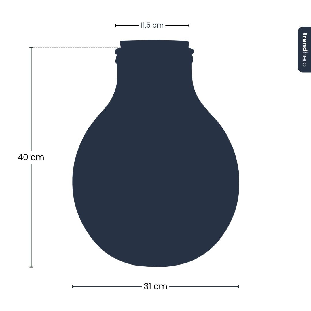 Terrarium bottle - Big Paul with led light - Ø 31 cm ↑ 40 cm