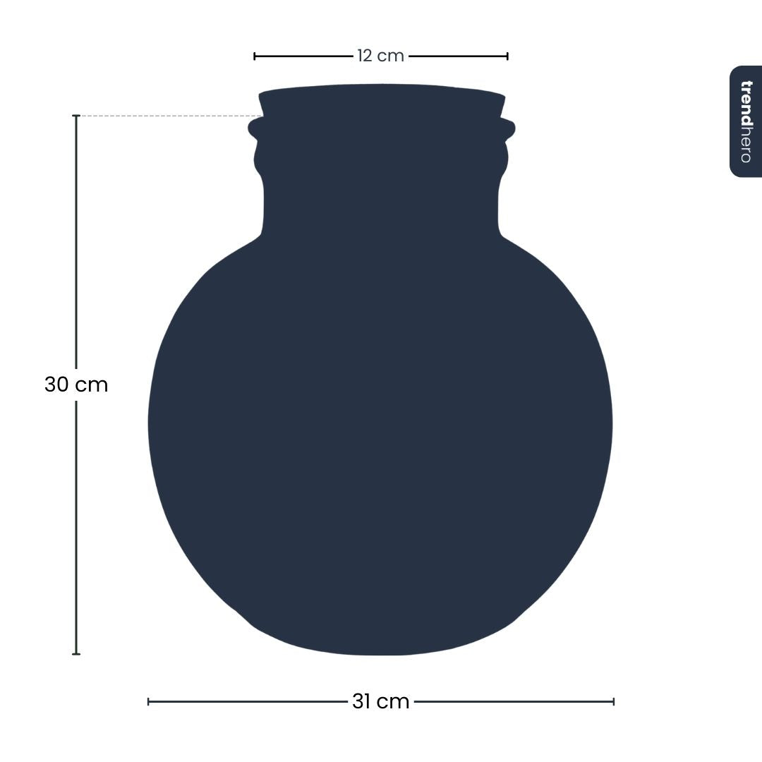 Terrarium bottle 'Teddy' - Incl. (LED) cork - Closed terrarium Ø 25 cm ↑ 26.5 cm