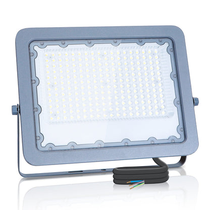 LED bouwlamp daglichtwit 6500K - 200W - IP65 waterdicht - grijs