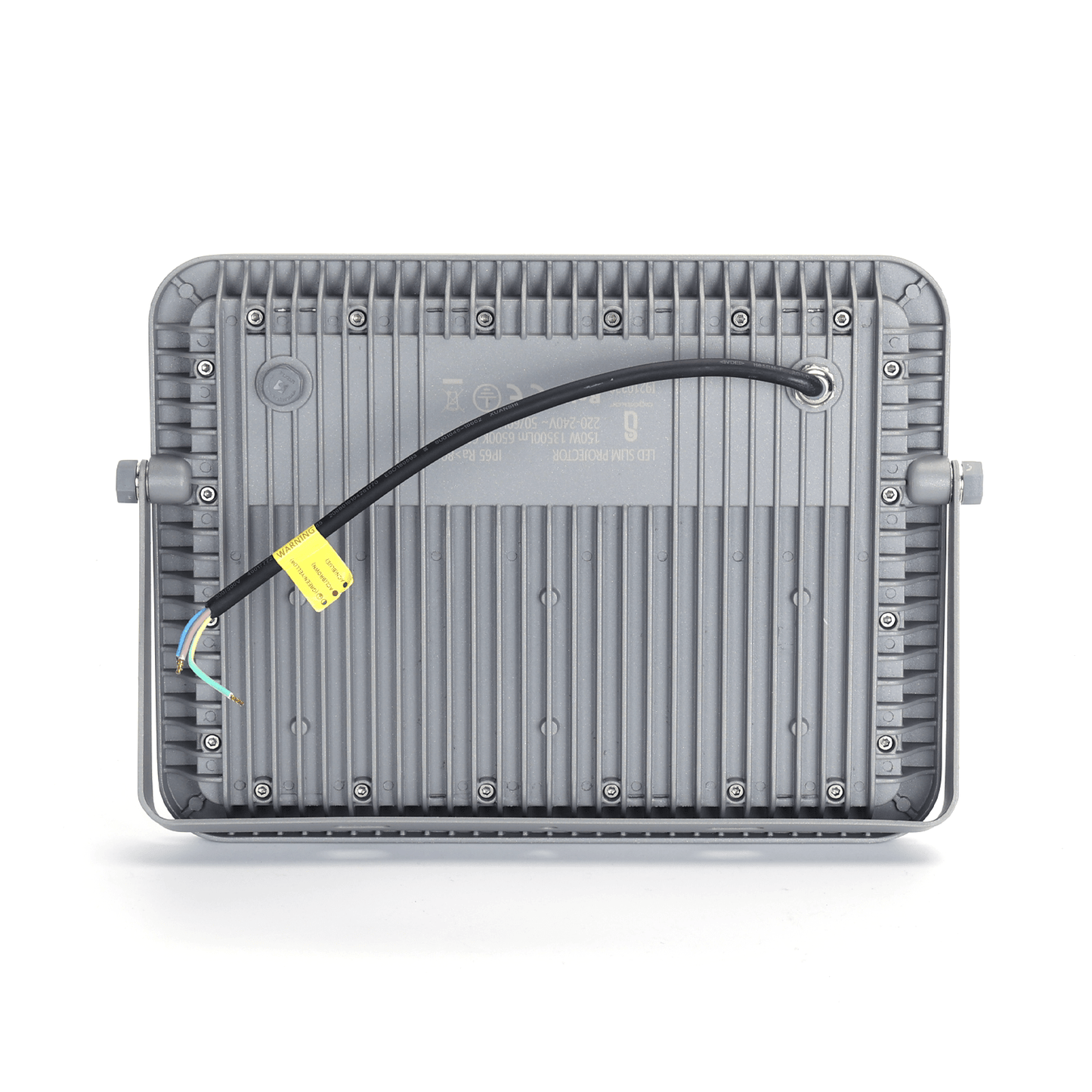 LED bouwlamp daglichtwit 6500K - 200W - IP65 waterdicht - grijs