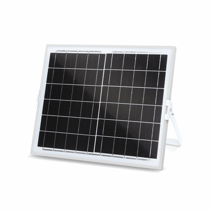 Zonnepanelenverlichting met 100W LED, IP65 waterdicht, inclusief afstandsbediening. Geschikt voor tuinverlichting en buitenverlichting.