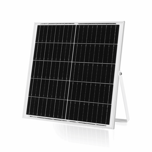 Comnox - Buitenlamp met zonnepaneel - Duurzame buitenverlichting - Krachtige LED 200W - Daglichtwit 6500K - IP65 waterdicht - grijs