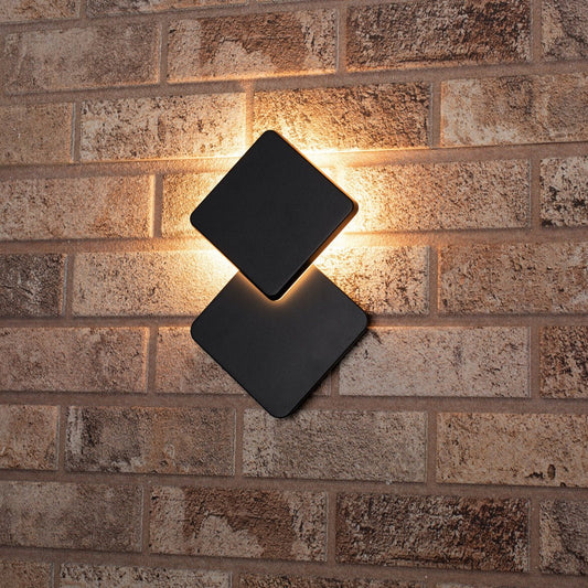 Buitenlamp met Lichtbron - Wandarmatuur - 1200lm 2700K - Grijs