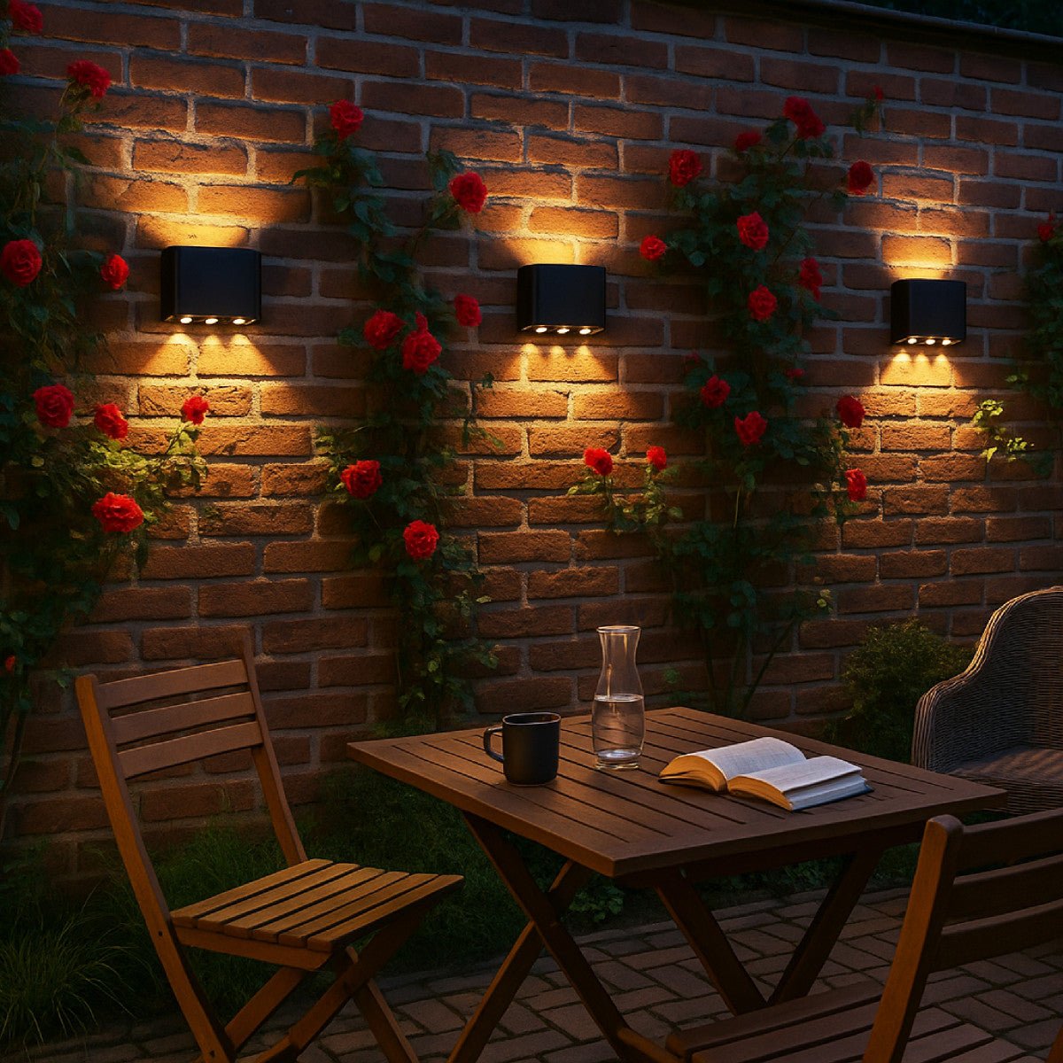 Buitenlamp met Lichtbron - Wandarmatuur - 450lm 2000K/2700K/4000K - Zwart - IP65