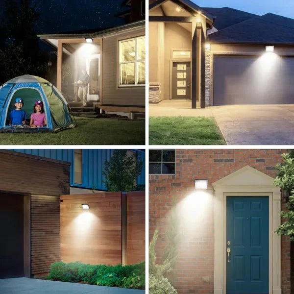 LED buitenlamp koelwit 4000K - 10W 900 lumen - IP65 waterdicht - zwart