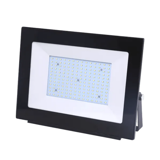 Comnox - Buitenlamp zwart LED schijnwerper 150W 6400K IP65 230V - Krachtige buitenverlichting - Duurzame en veilige keuze
