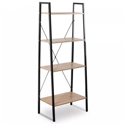 BukkitBow - 4-Lagen Ladder Boekenplank / Kast - Voor Woonkamer Slaapkamer Keuken Eetkamer Opslag - 60x35x148cm