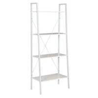 BukkitBow - 4-Lagen Ladder Boekenplank / Kast - Voor Woonkamer Slaapkamer Keuken Eetkamer Opslag - 60x35x148cm