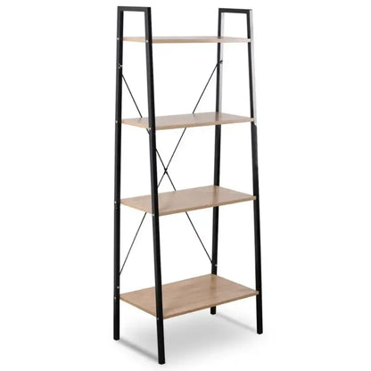 BukkitBow - 4-Lagen Ladder Boekenplank / Kast - Voor Woonkamer Slaapkamer Keuken Eetkamer Opslag - 60x35x148cm