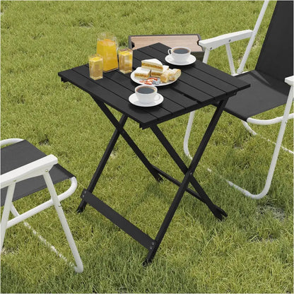 BukkitBow - Aluminium Inklapbare Kampeertafel / Campingtafel - Lichtgewicht en Duurzaam Design - 50,5x46,5x60cm