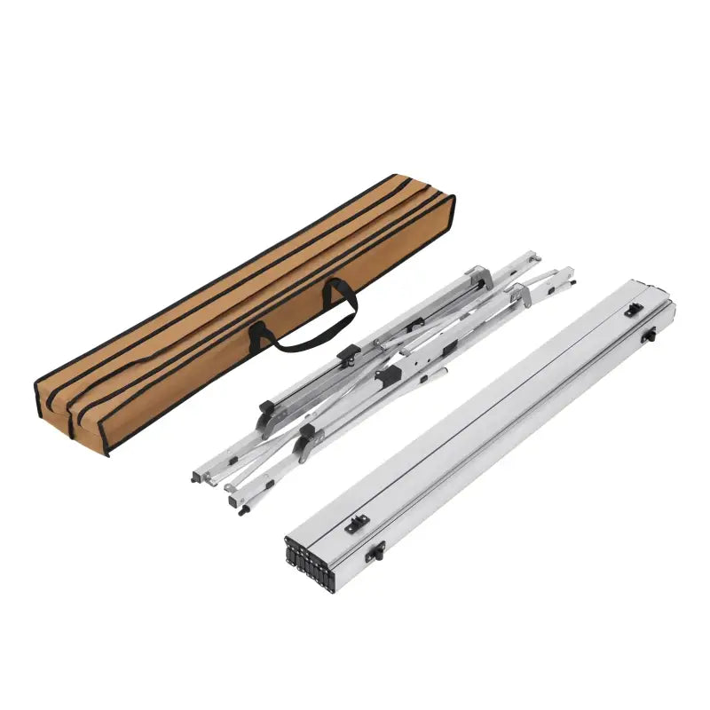 BukkitBow - Aluminium Opvouwbare Campingtafel - Lichtgewicht en In Hoogte Verstelbaar 120X68,5CM - Hoogte: 59-78,5CM